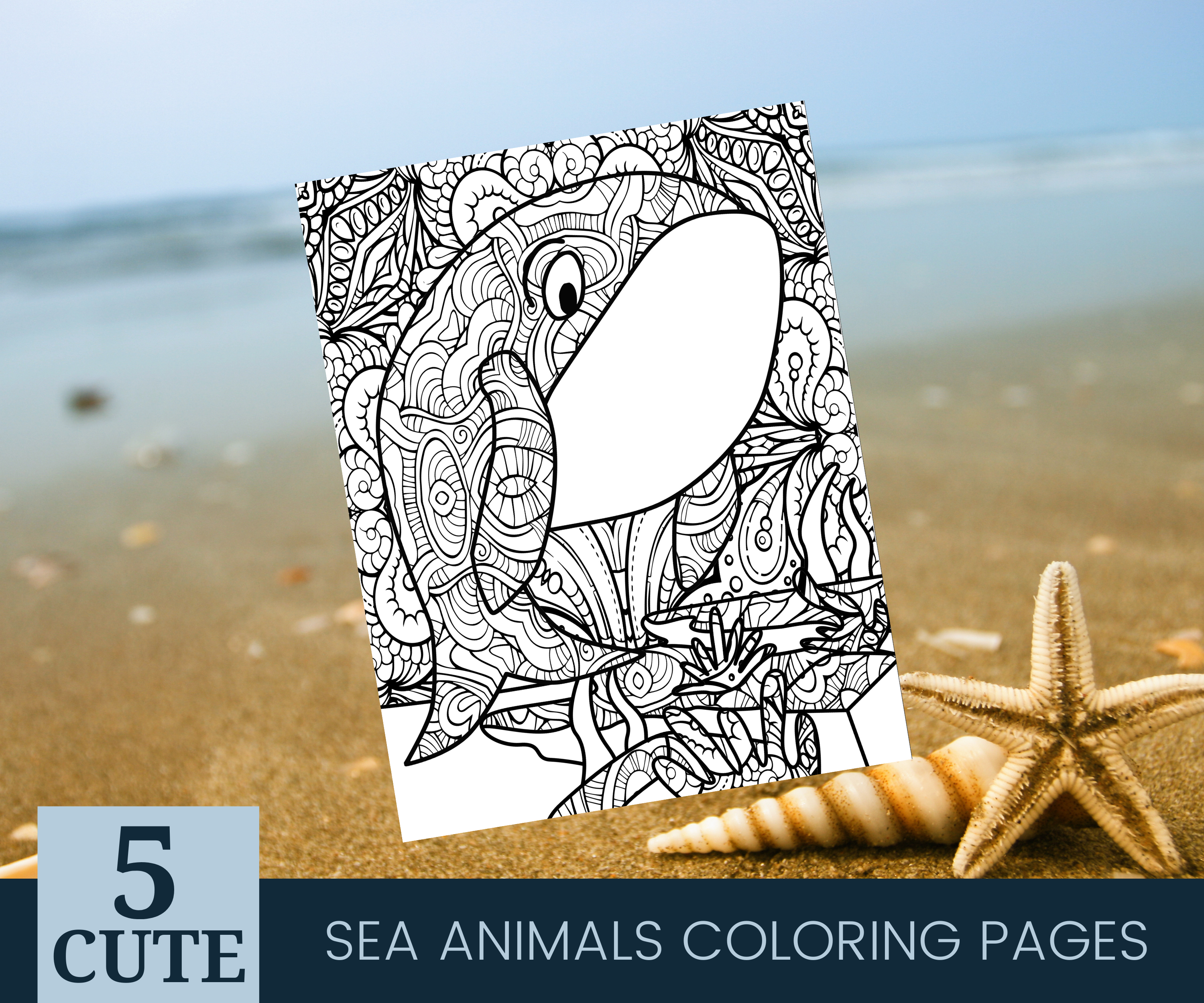 Cute Sea Animals - Whale