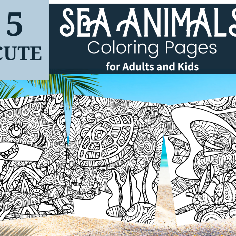 Cute Sea Animals Coloring Pages