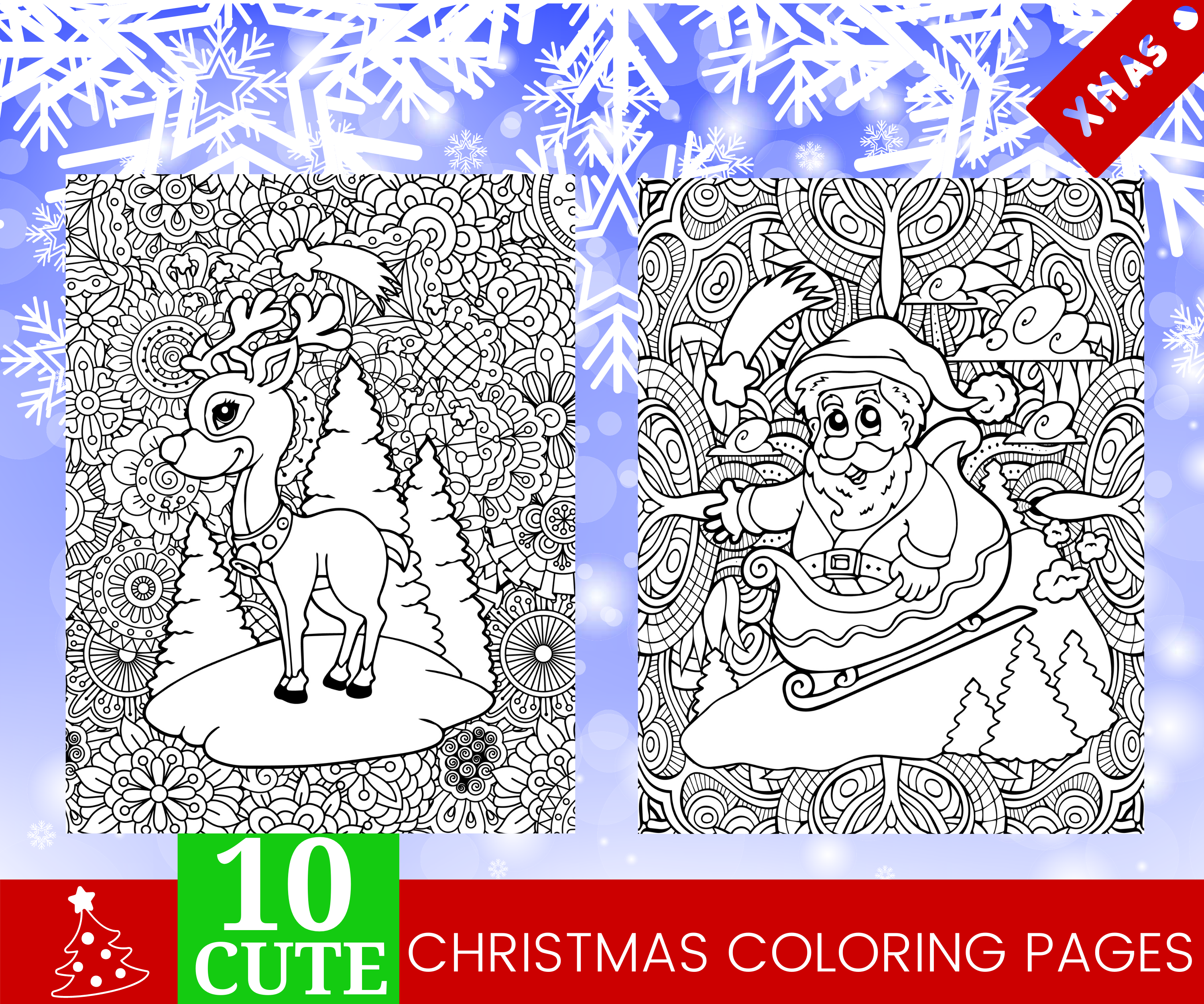 Christmas Coloring Pages - Image 3