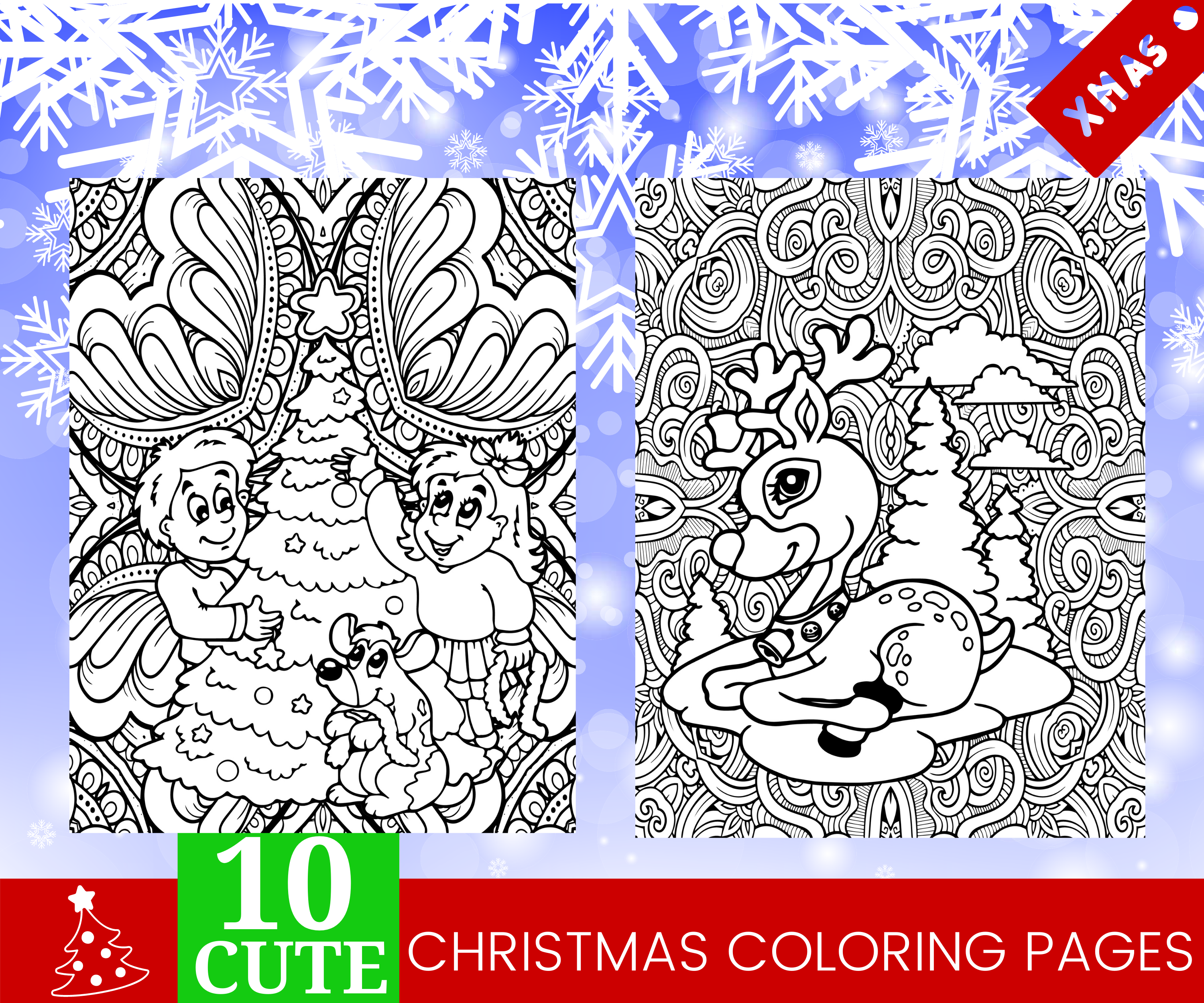 Christmas Coloring Pages - Image 2