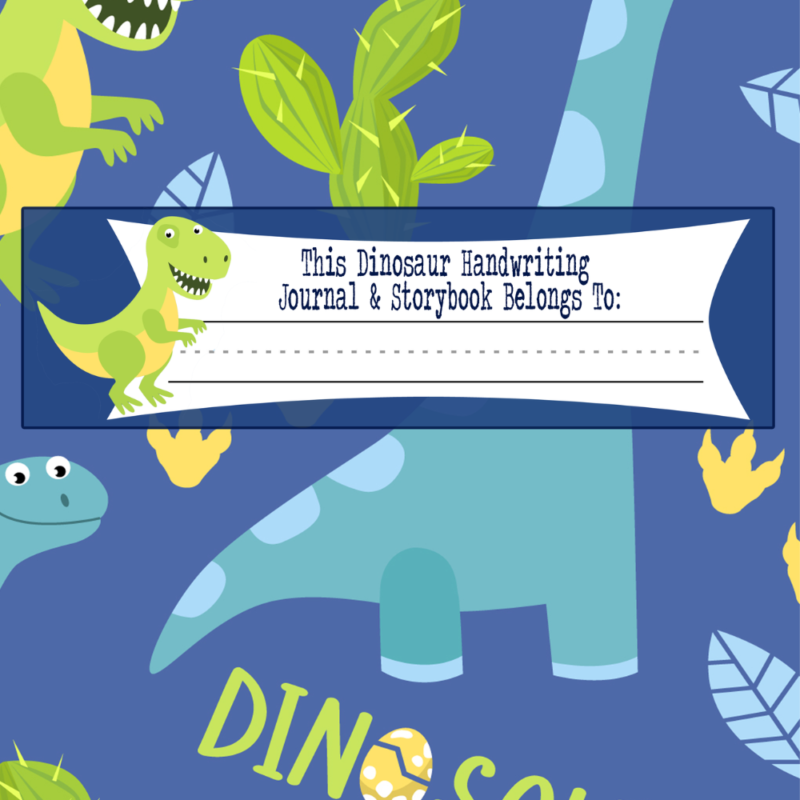 Dinosaur Handwriting Journal and Storybook 3