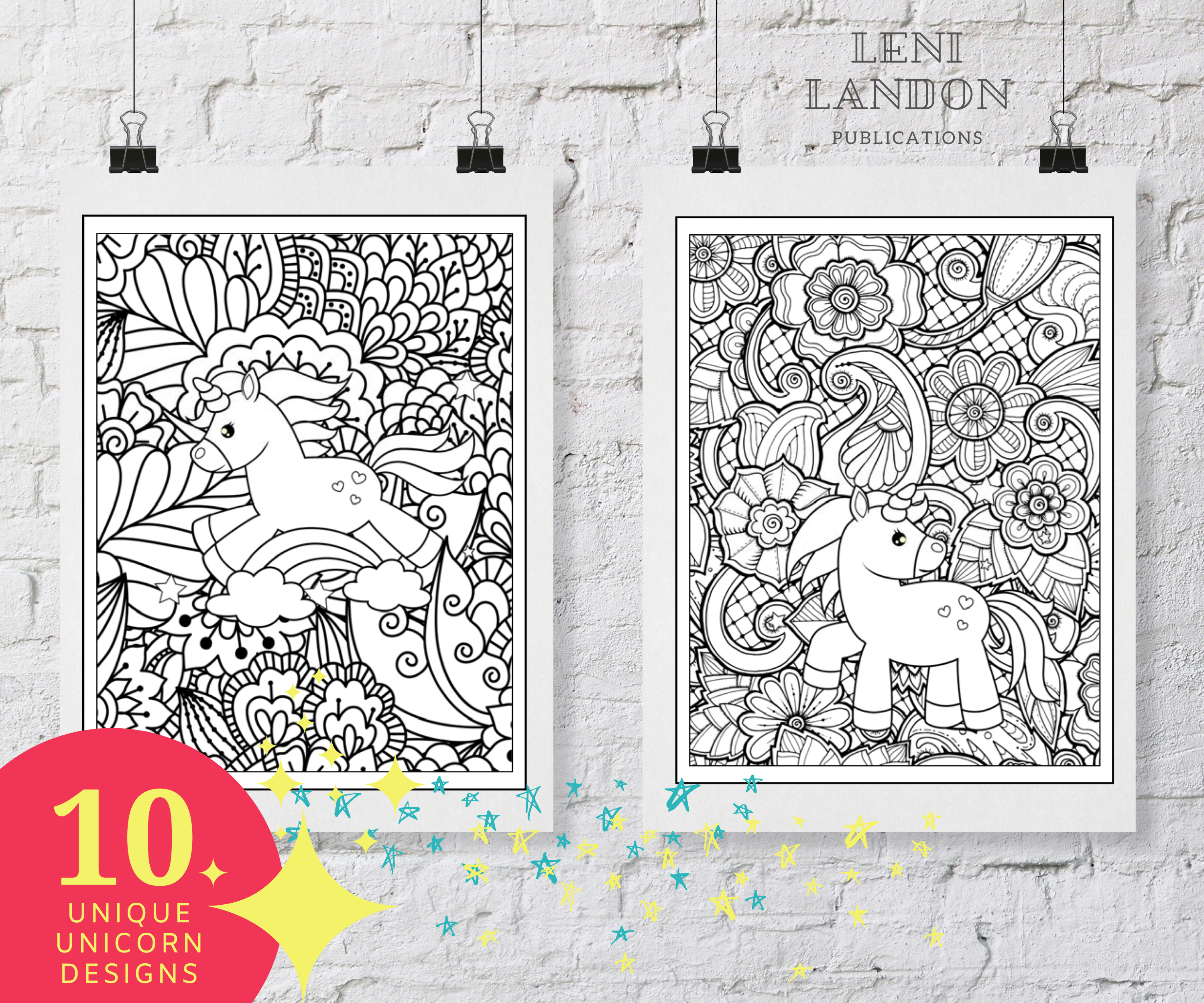 Unicorn Coloring Pages - Image 2