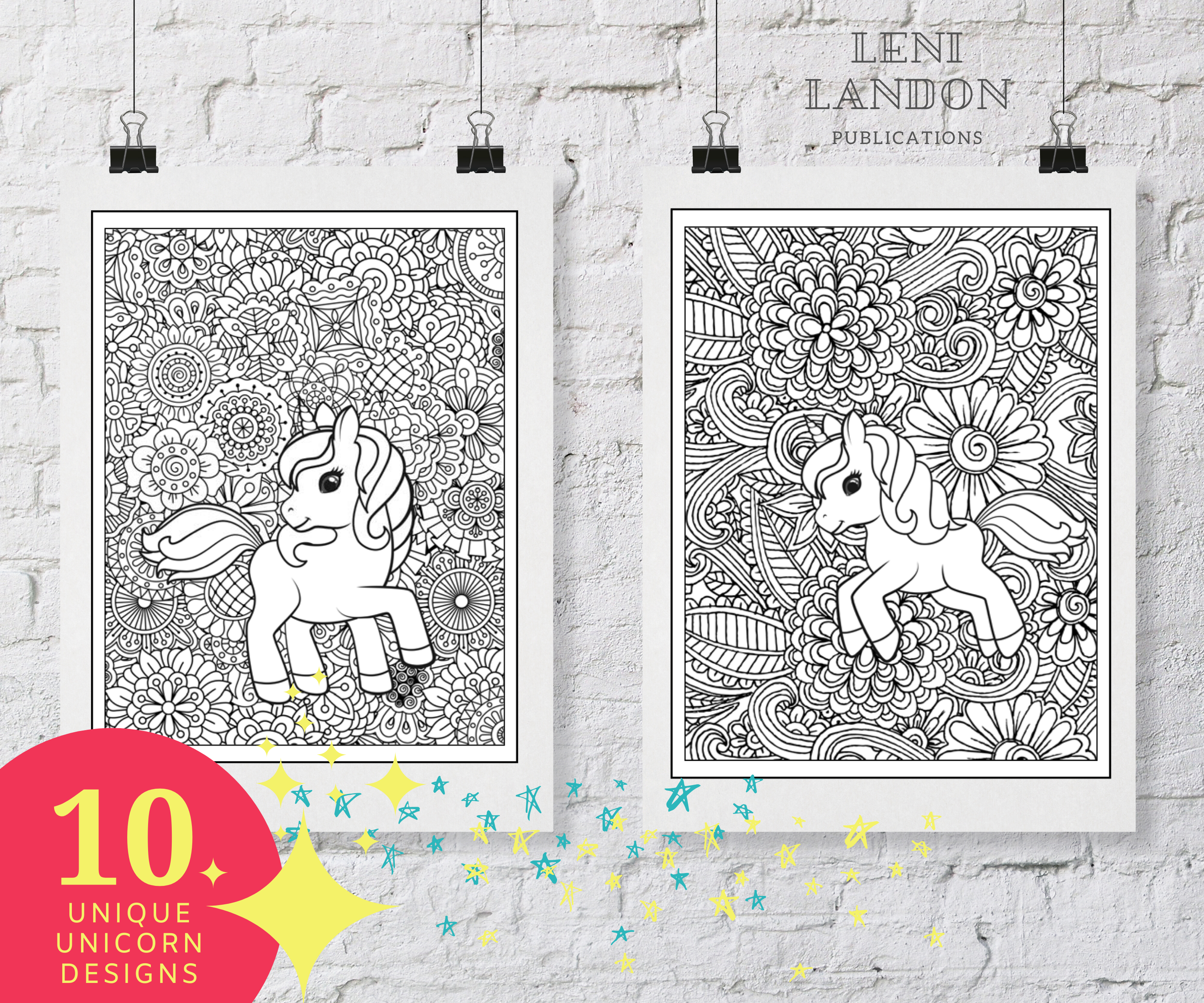 Unicorn Coloring Pages - Image 3