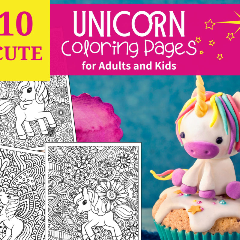 Unicorn Coloring Pages