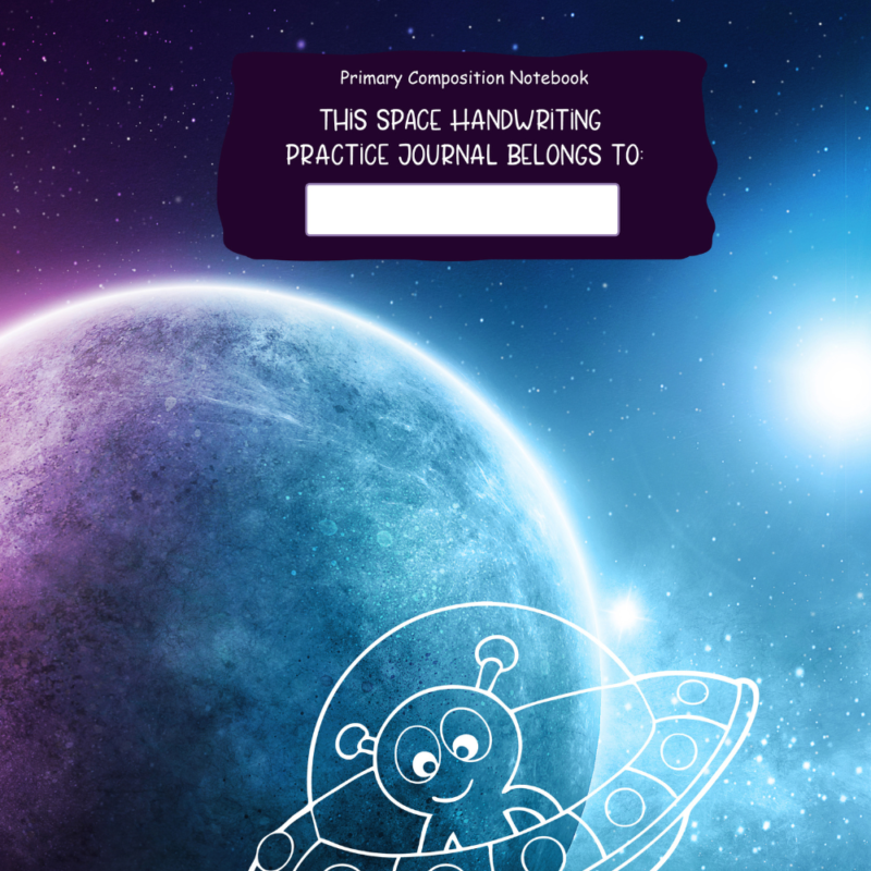 Outer Space Primary Composition Book
